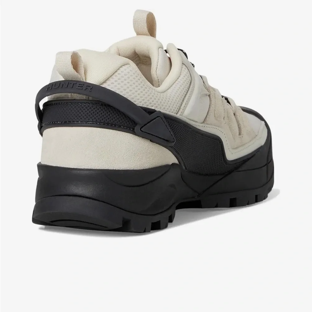 Hunter Cream and Black Trail Sneaker